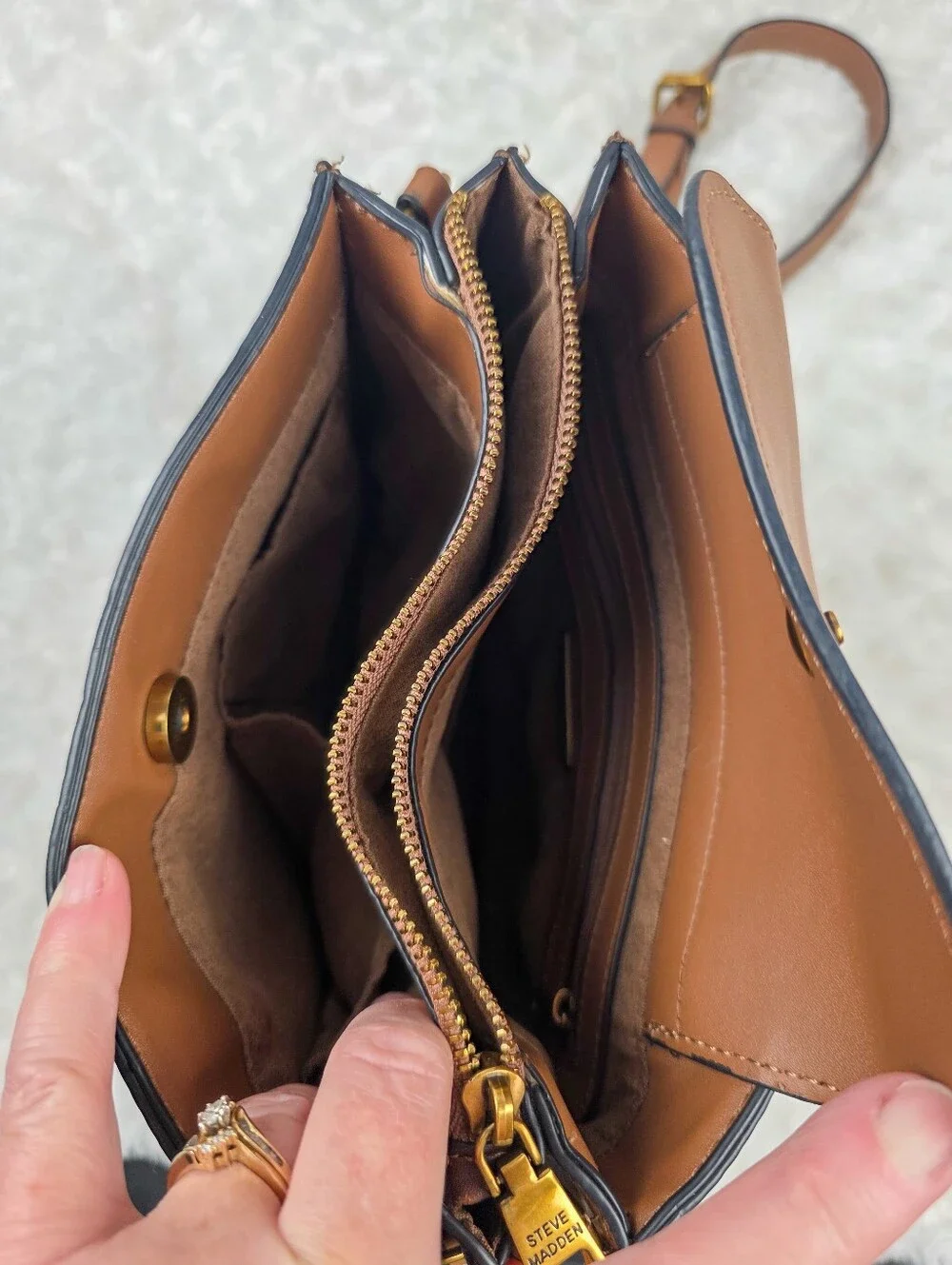 Steve Madden Brown Satchel Handbag